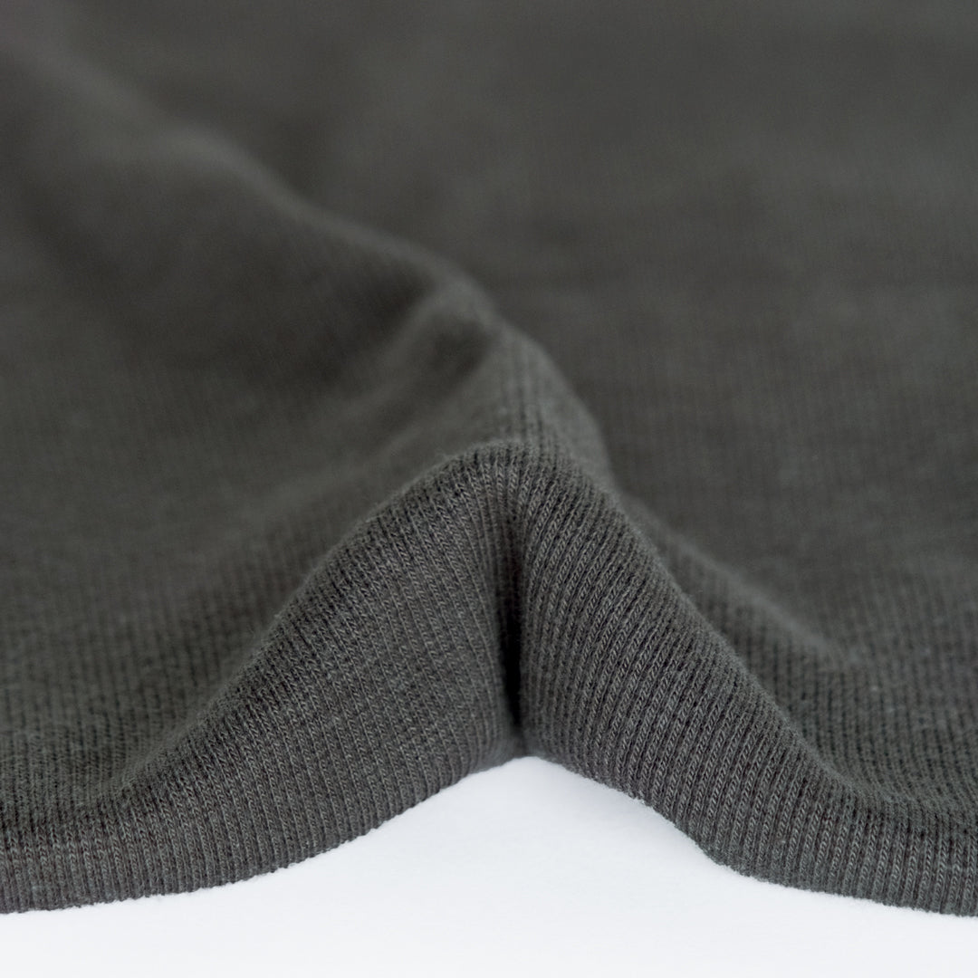 Bamboo & Cotton 2x2 Ribbing - Slate