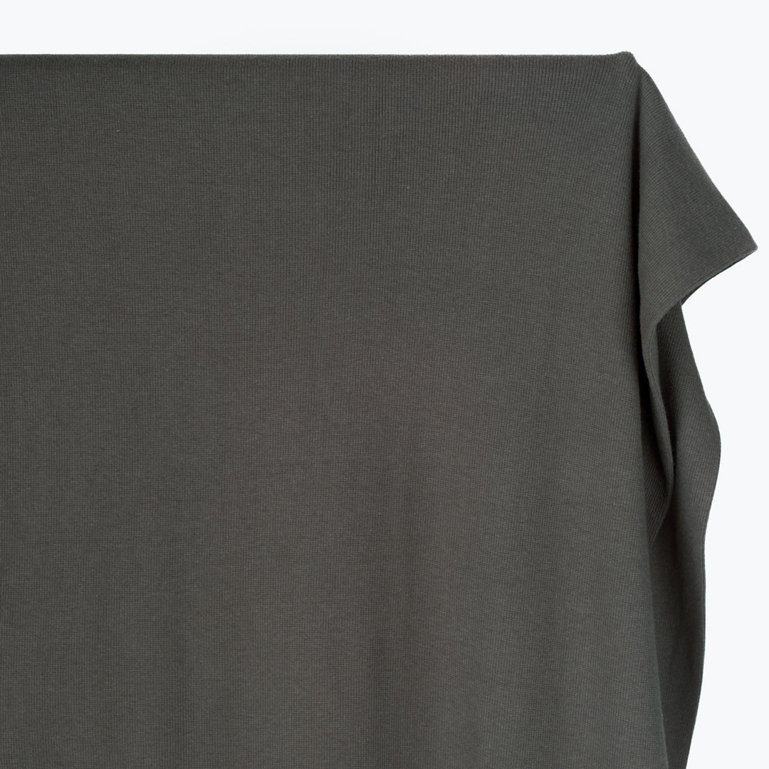 Bamboo & Cotton 2x2 Ribbing - Slate