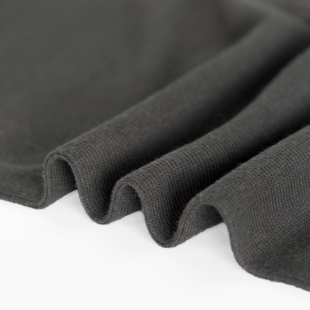 Bamboo & Cotton 2x2 Ribbing - Slate