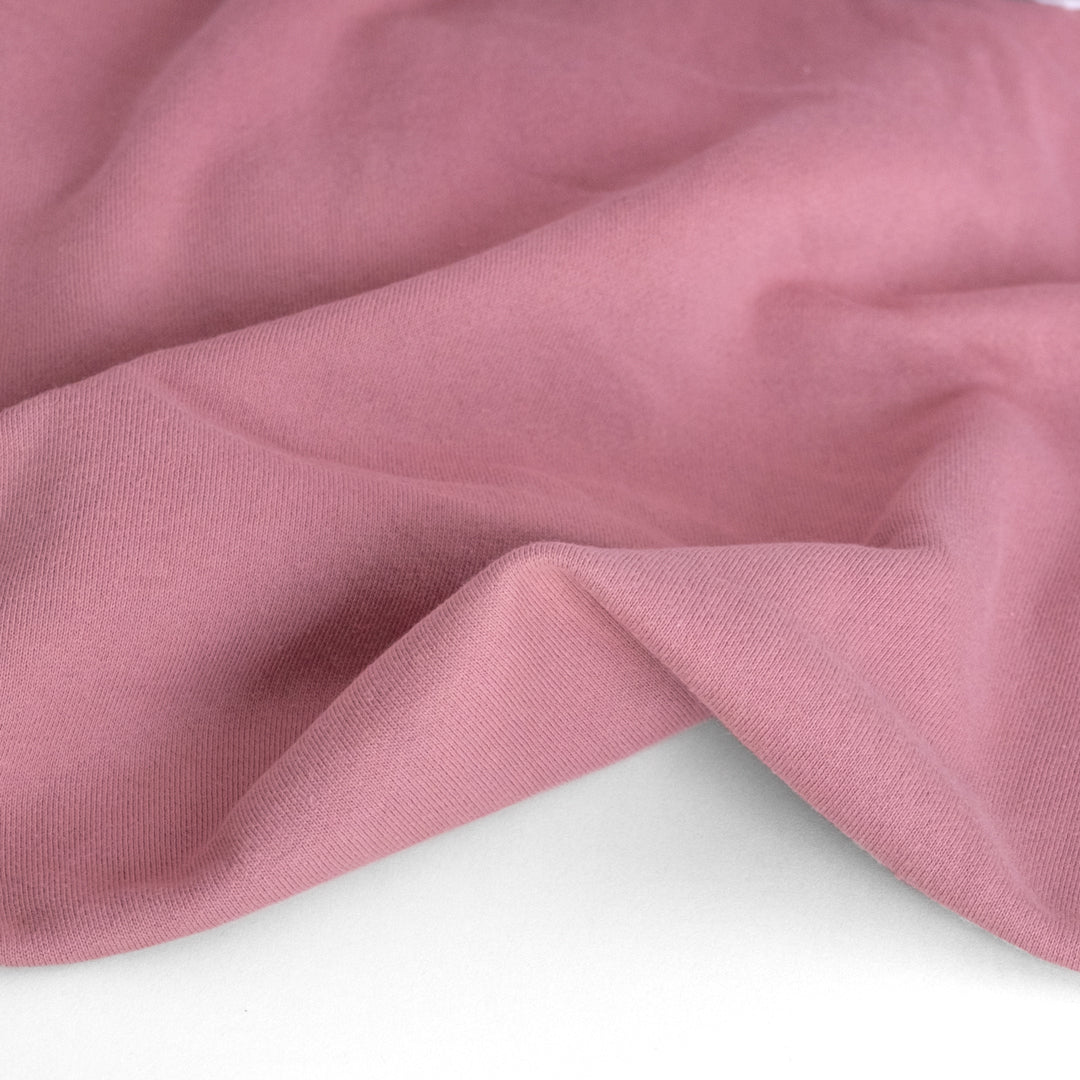 100% Organic Cotton Sweatshirt Fleece - Wild Rose