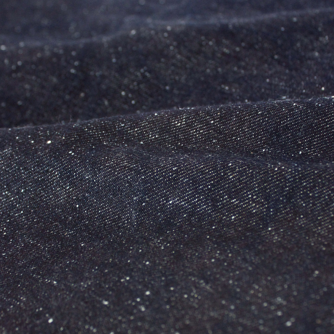 12oz Japanese Deadstock Non-Stretch Popcorn Denim - Dark Indigo