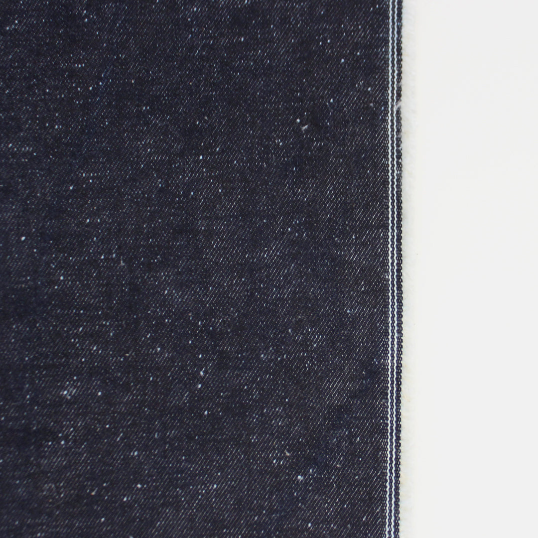 12oz Japanese Deadstock Non-Stretch Popcorn Denim - Dark Indigo