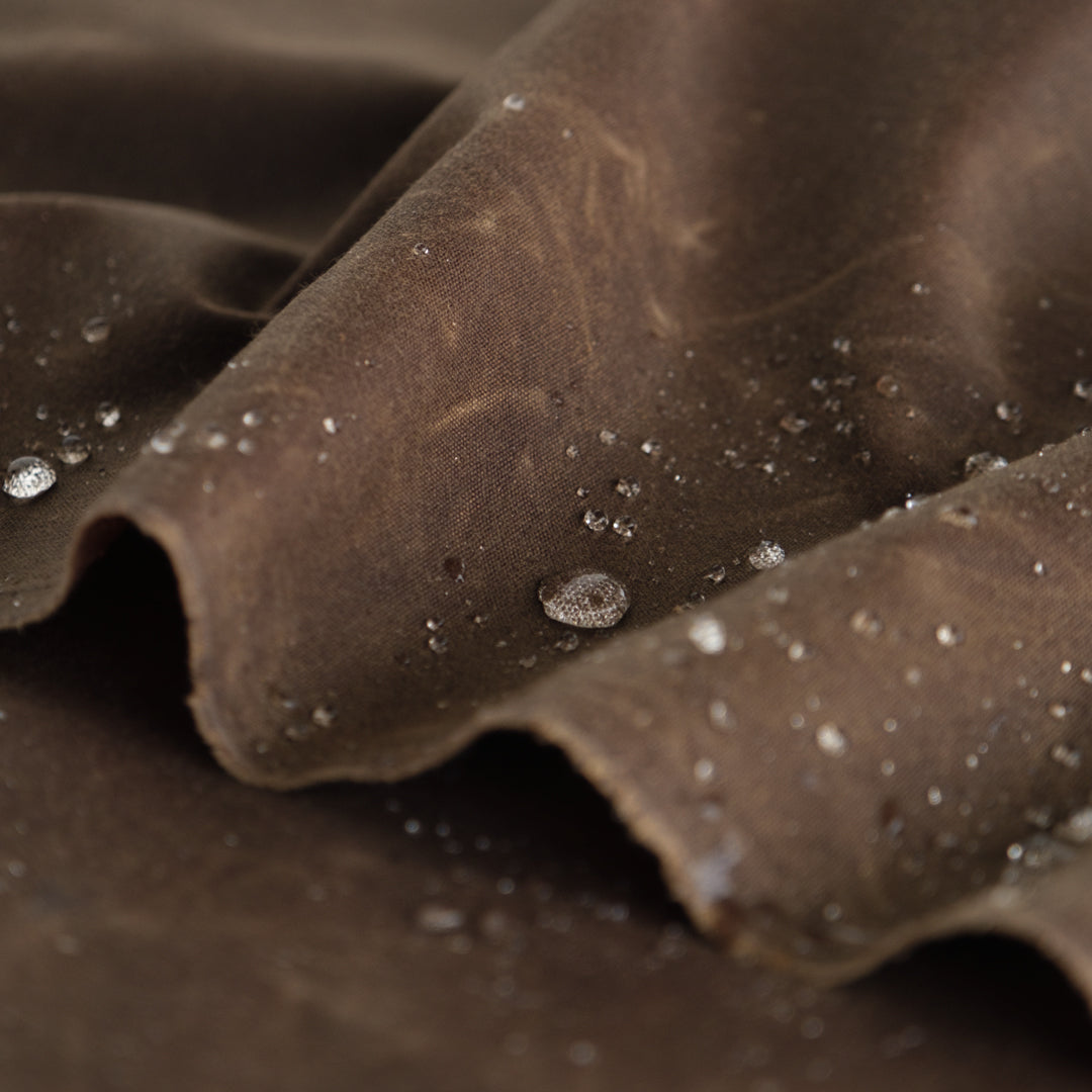 Waxed Cotton Canvas - Espresso