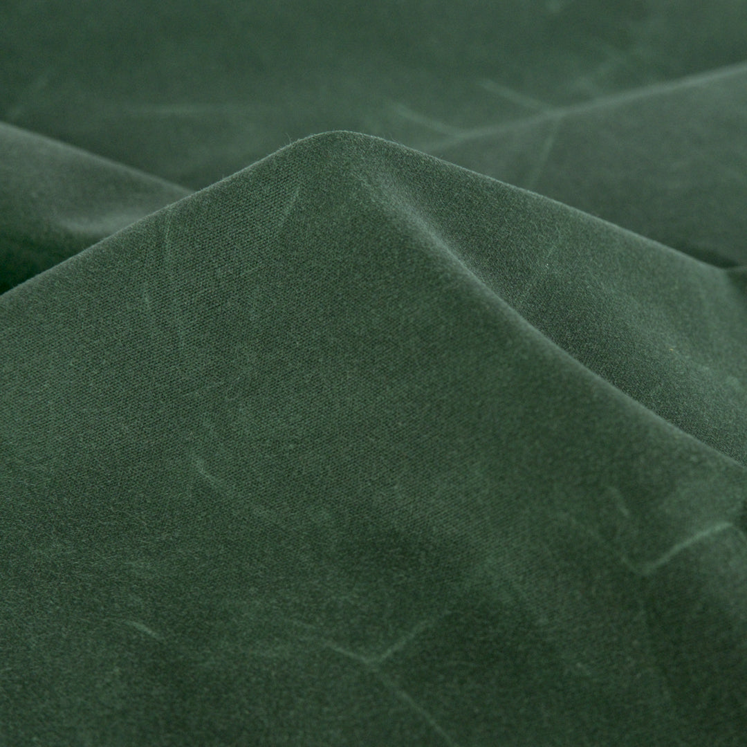 Waxed Cotton Canvas - Hunter Green