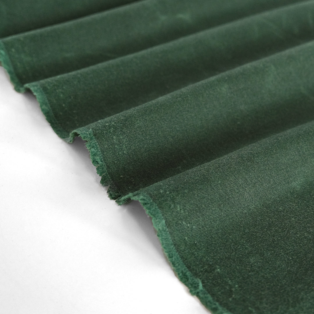 Waxed Cotton Canvas - Hunter Green