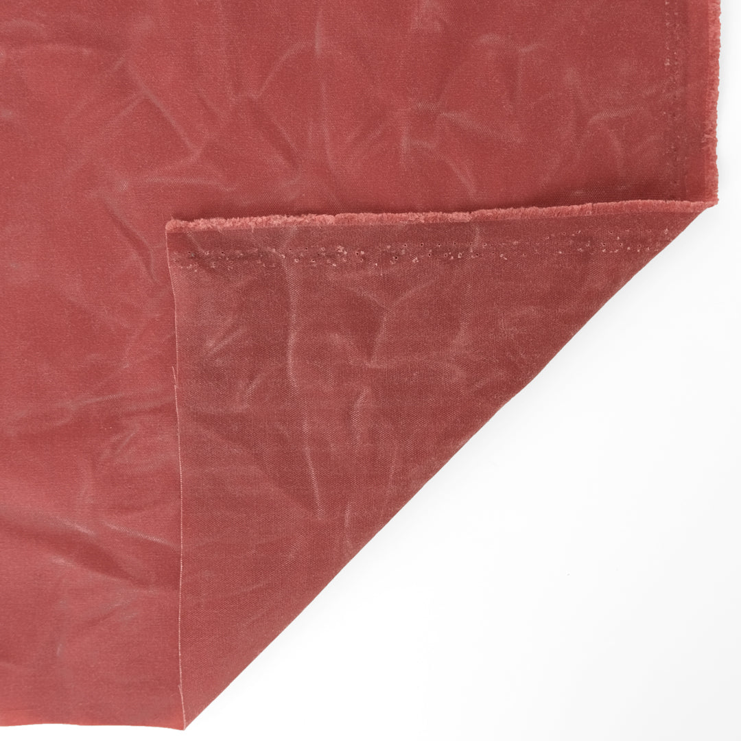 Waxed Cotton Canvas - Nautical Red