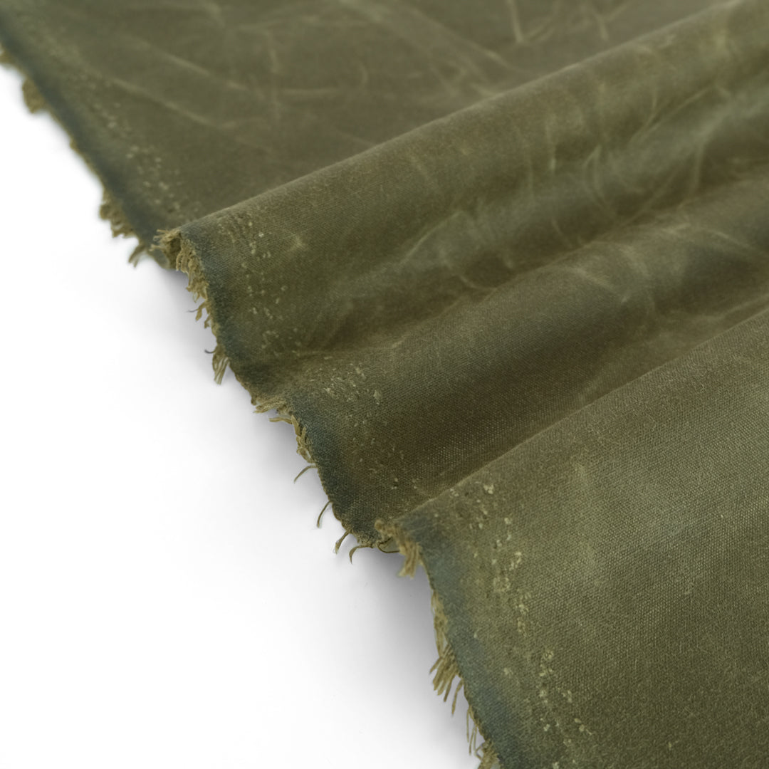 Waxed Cotton Canvas - Military