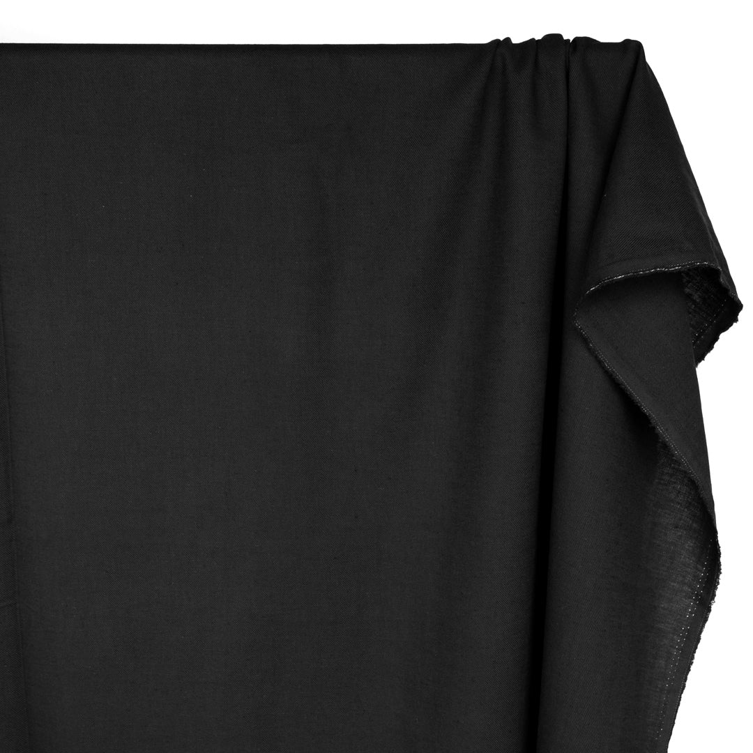 Carefree Cotton Linen Twill - Black