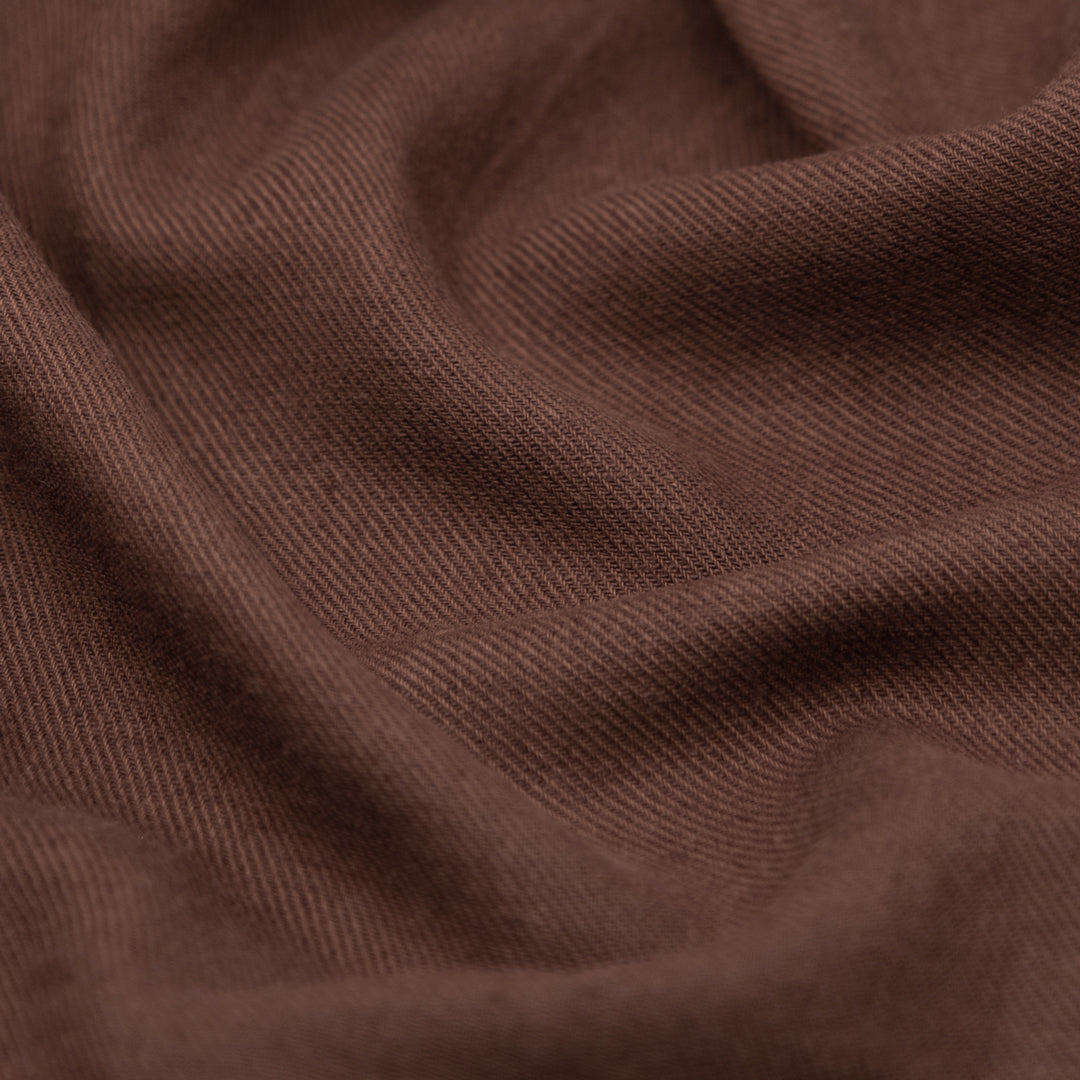 Carefree Cotton Linen Twill - Cocoa