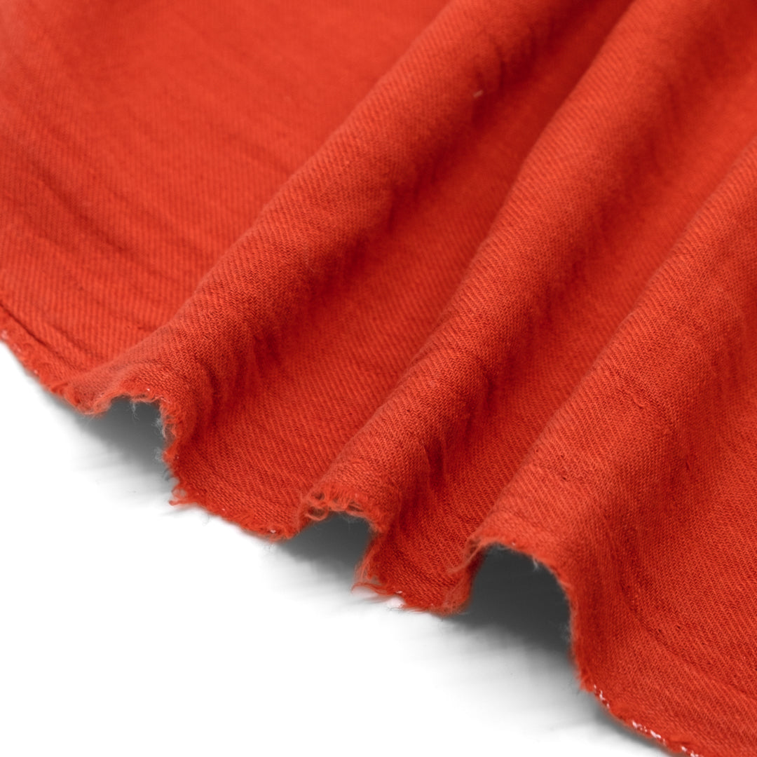 Carefree Cotton Linen Twill - Firecracker