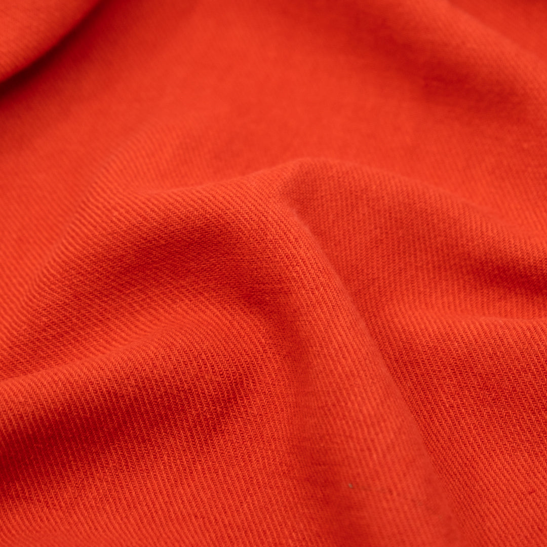 Carefree Cotton Linen Twill - Firecracker