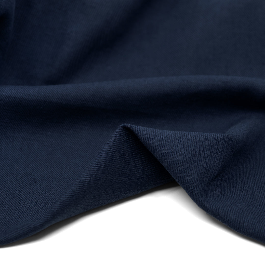 Carefree Cotton Linen Twill - Navy
