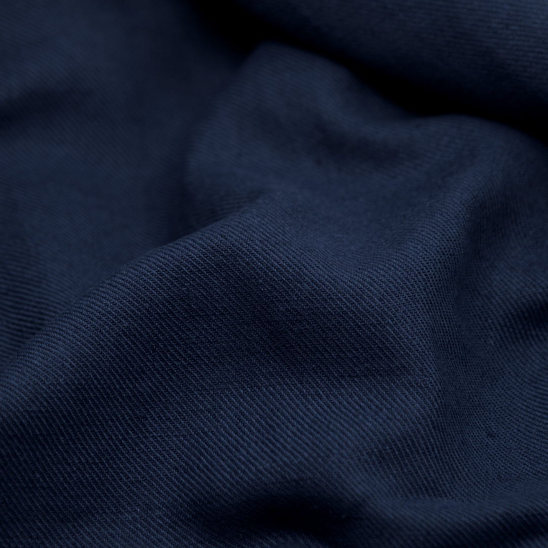 Carefree Cotton Linen Twill - Navy