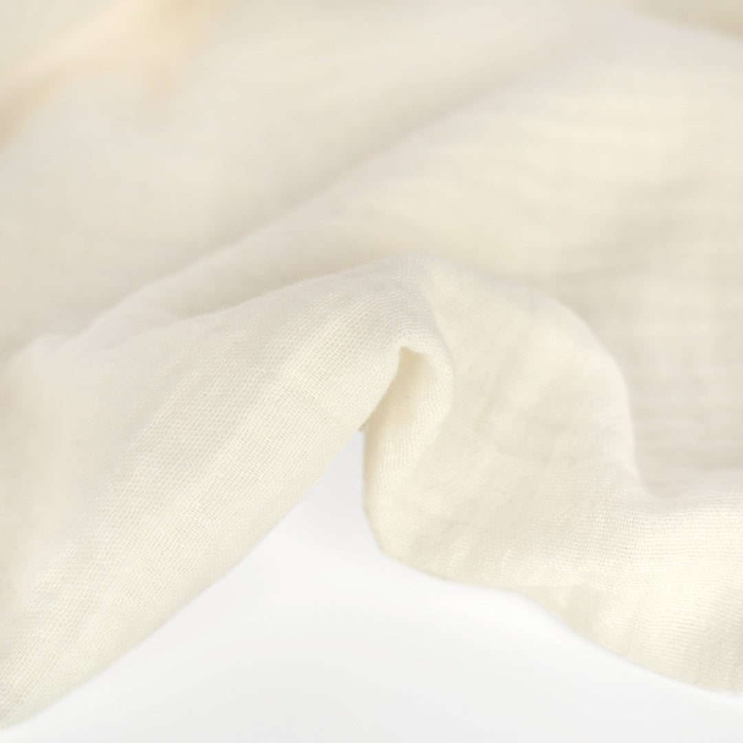 Organic Cotton Double Gauze - Ivory