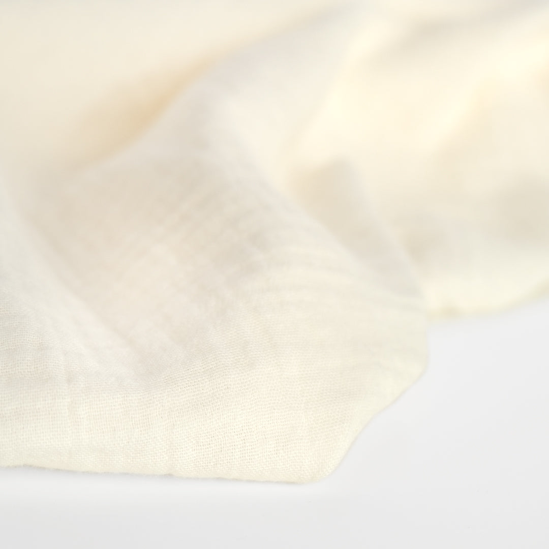 Organic Cotton Double Gauze - Ivory