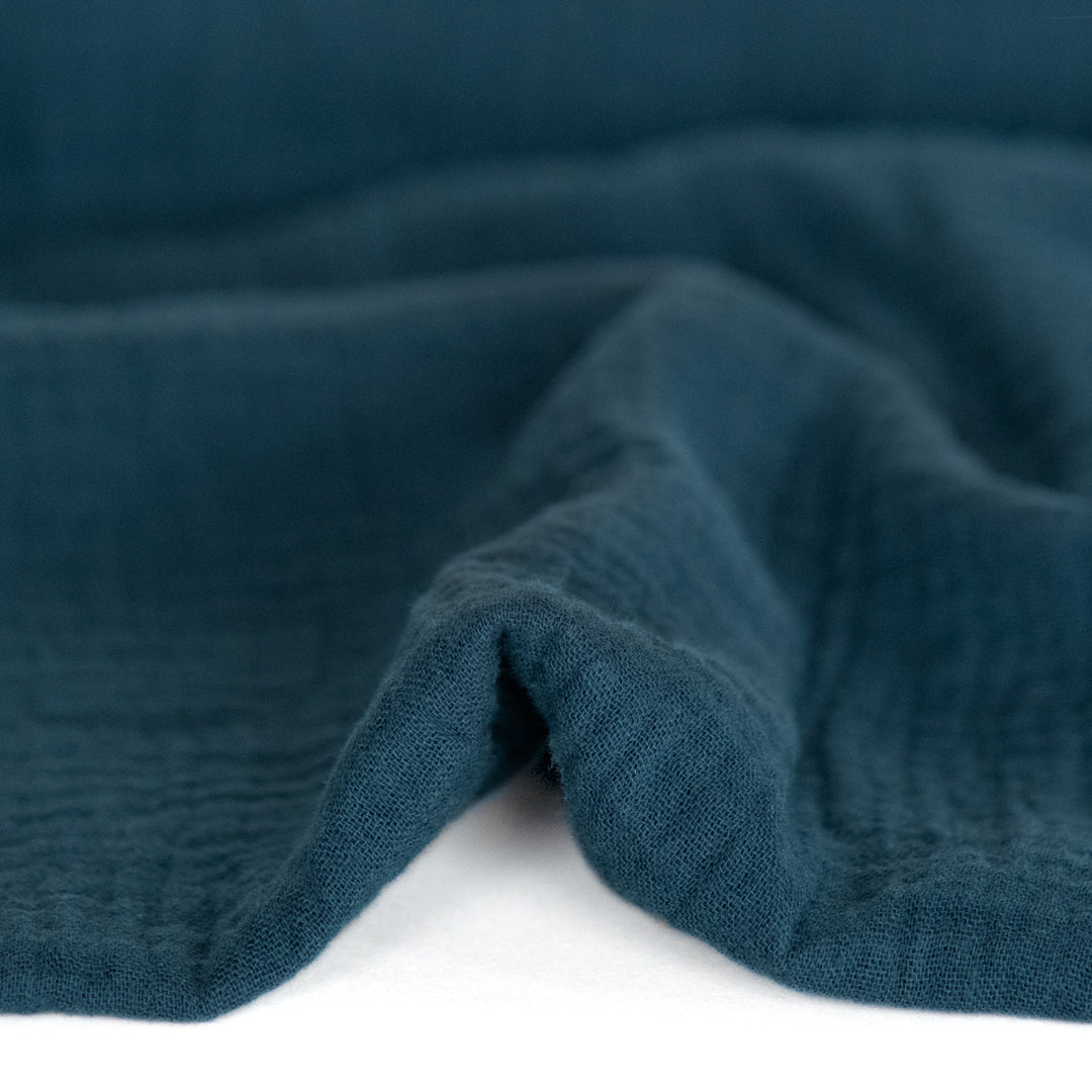 Organic Cotton Double Gauze - Lagoon | Blackbird Fabrics