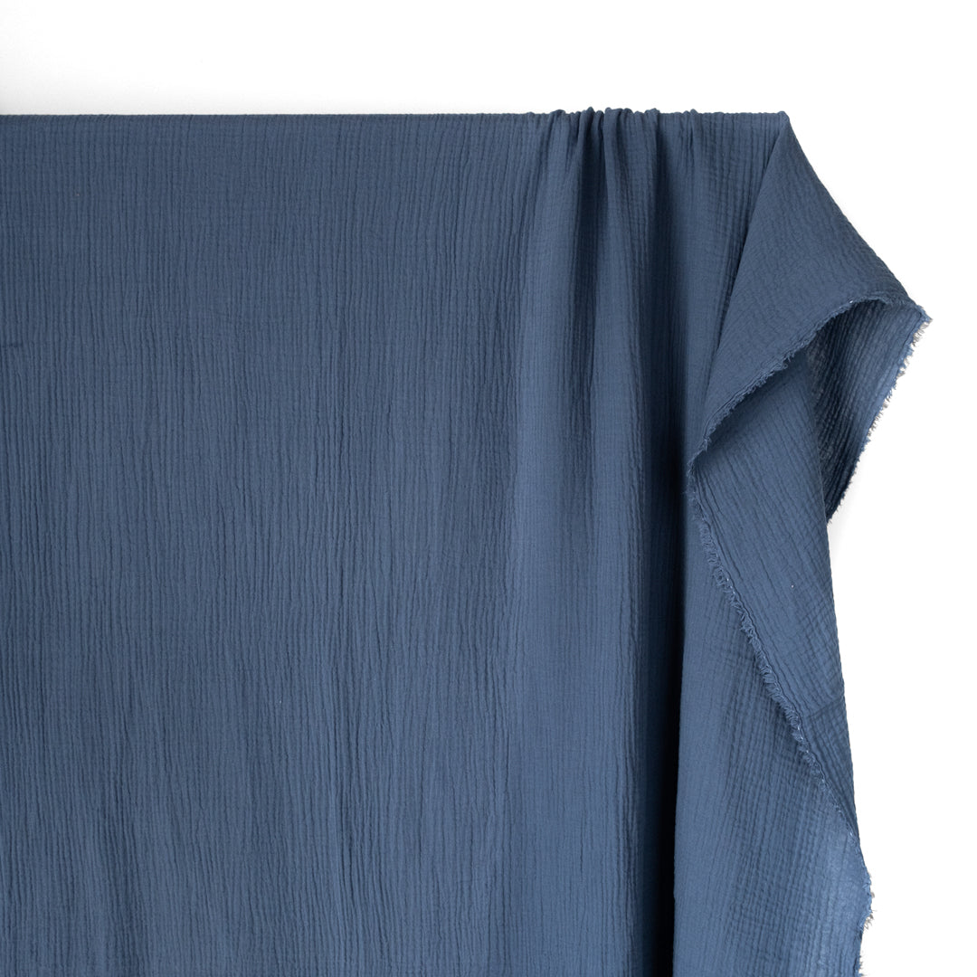 Organic Cotton Double Gauze - Ocean | Blackbird Fabrics