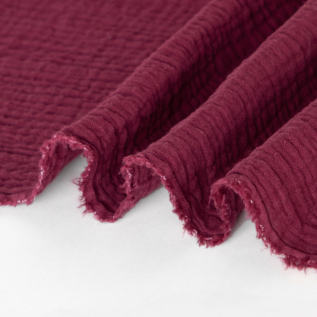 Organic Cotton Double Gauze - Port | Blackbird FabricsOrganic Cotton Double Gauze - Port | Blackbird Fabrics