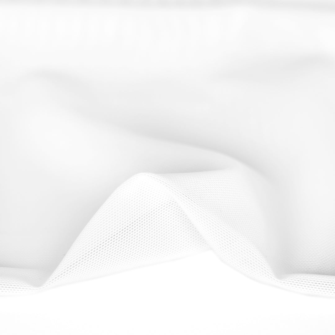 Firm Power Mesh Lining - White | Blackbird Fabrics