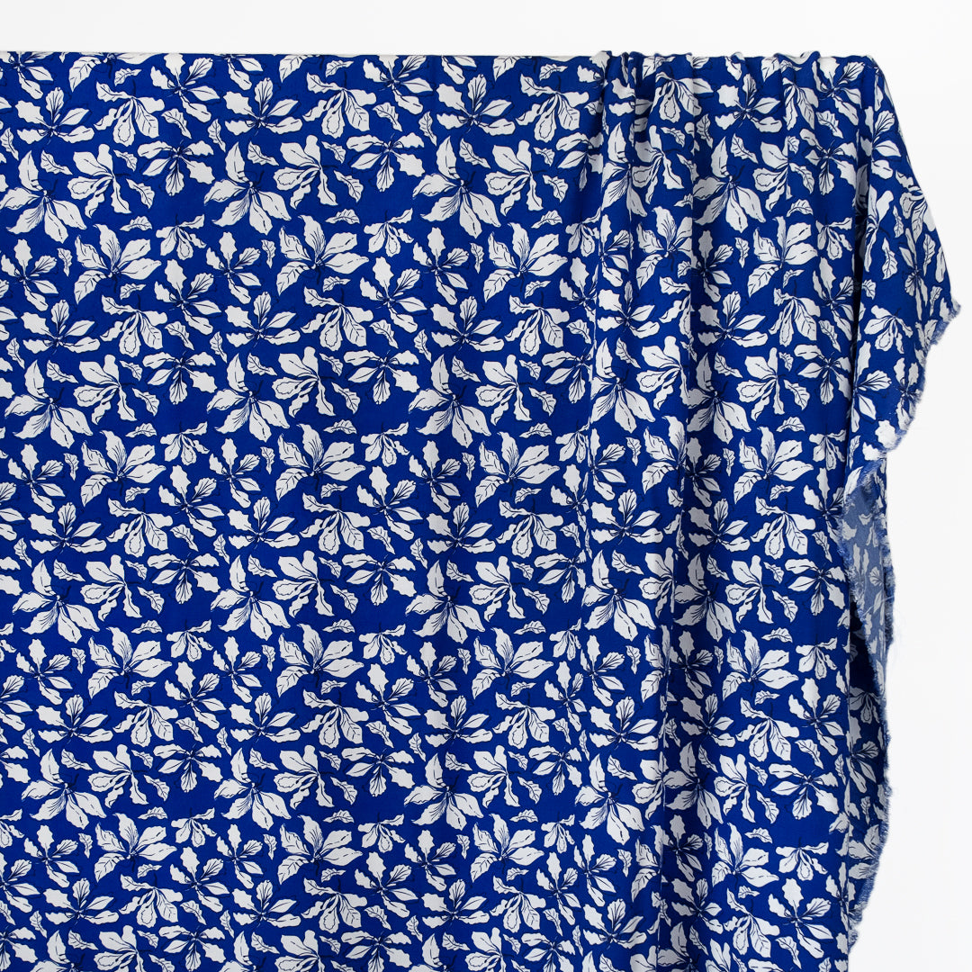 Twig & Leaf LENZING™ ECOVERO™ Crepe - Azure Blue