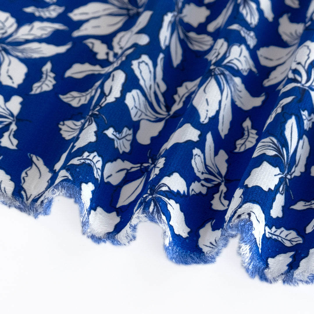 Twig & Leaf LENZING™ ECOVERO™ Crepe - Azure Blue