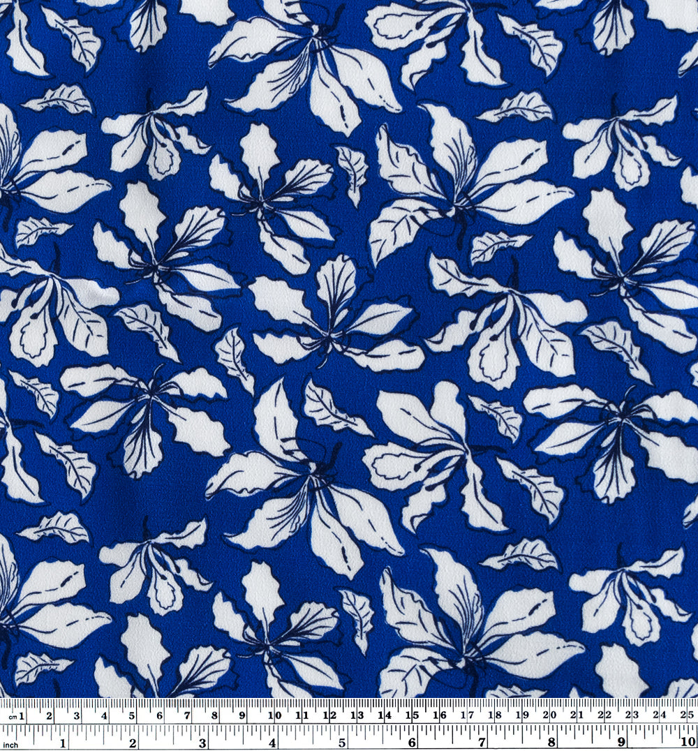 Twig & Leaf LENZING™ ECOVERO™ Crepe - Azure Blue