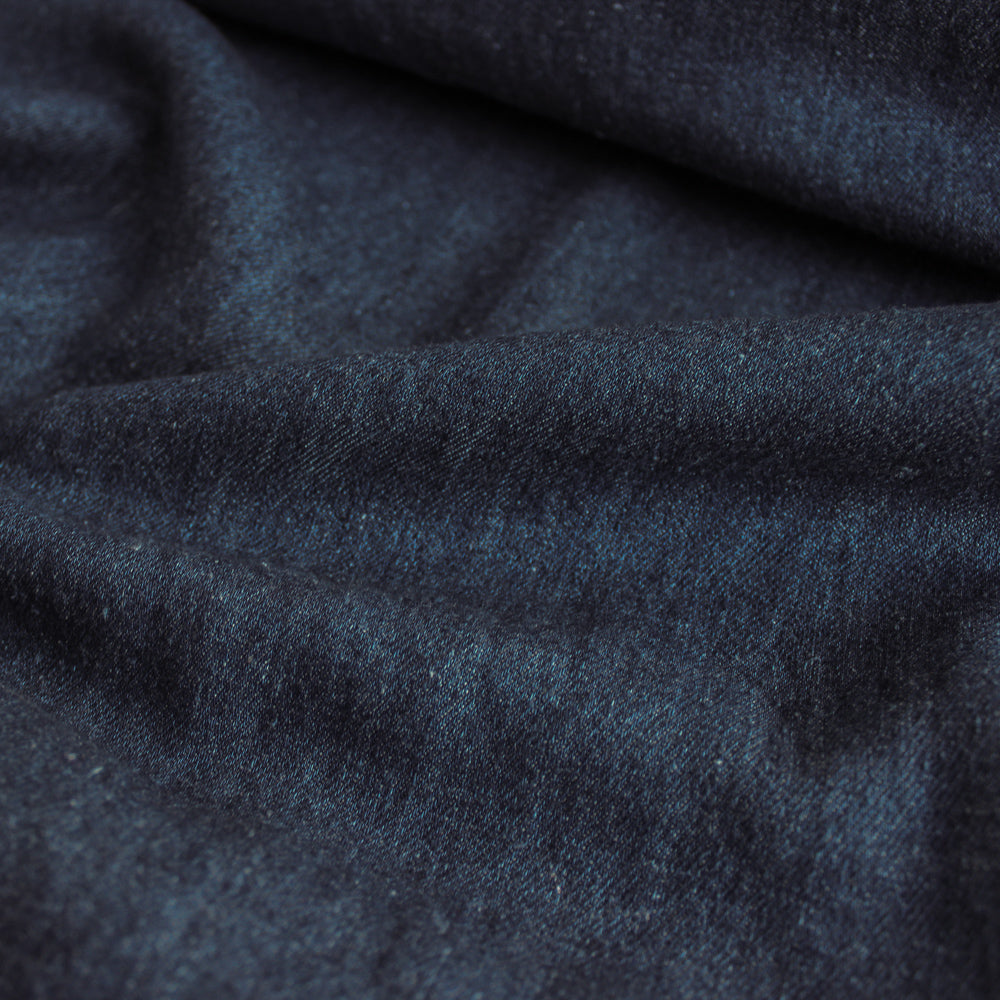 6oz Hemp & Organic Cotton Denim - Deep Indigo Blue | Blackbird Fabrics