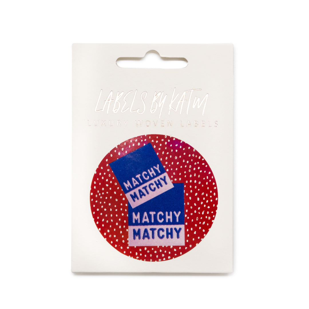 MATCHY MATCHY Woven Labels