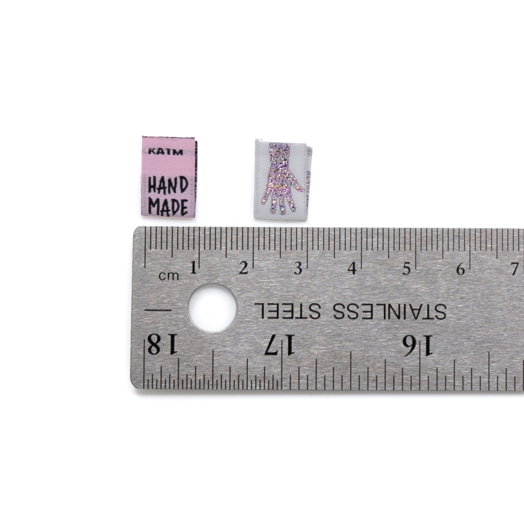 RAINBOW MINI HANDS Woven Labels