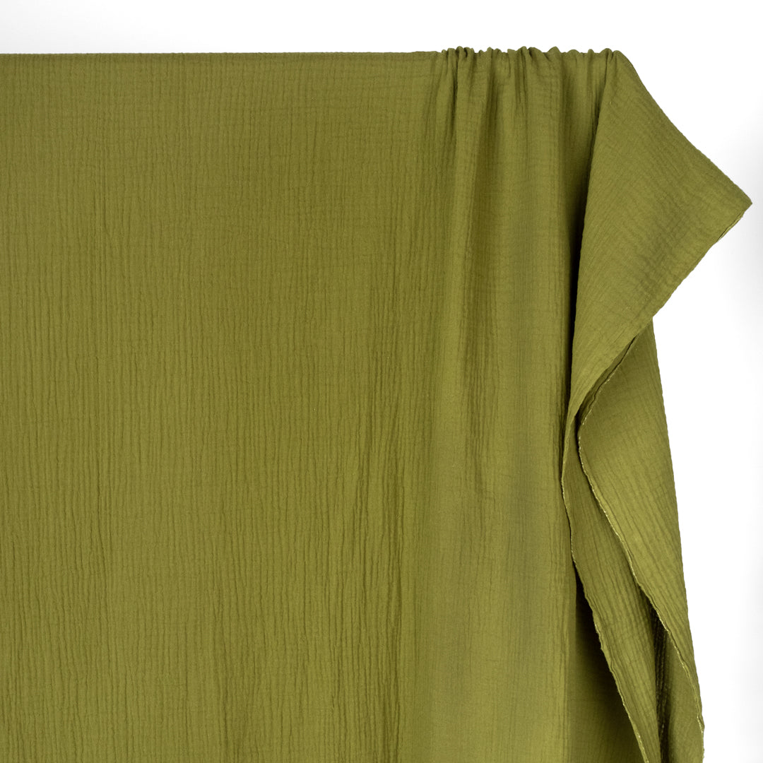 Organic Cotton Double Gauze - Pesto