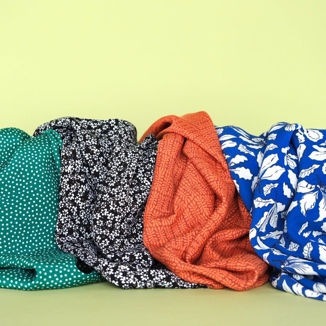 Twig & Leaf LENZING™ ECOVERO™ Crepe - Azure Blue