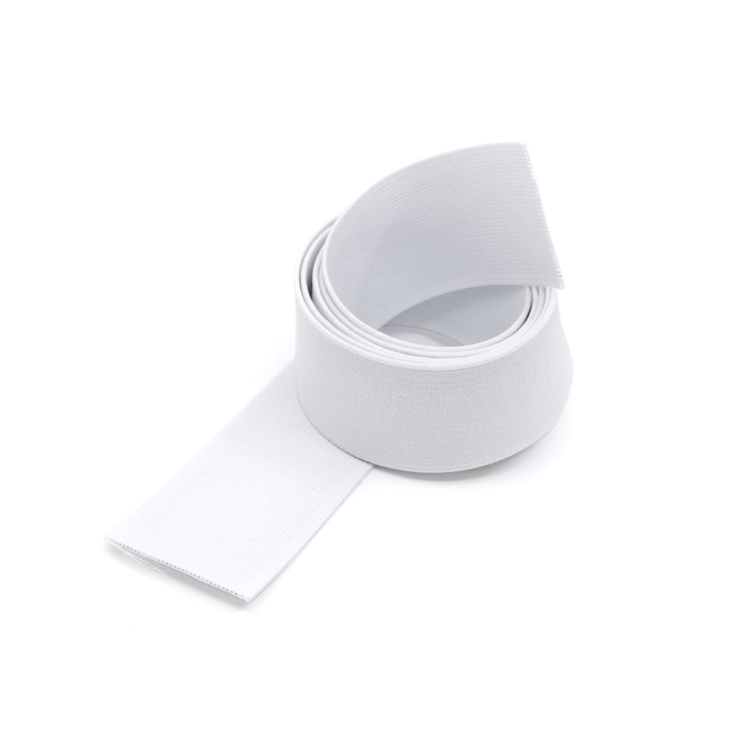 1¾" (44mm) Woven Elastic - White - 1 meter