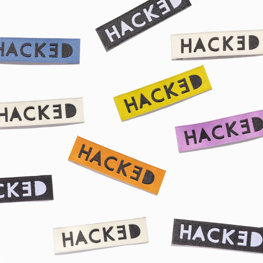HACKED Woven Labels