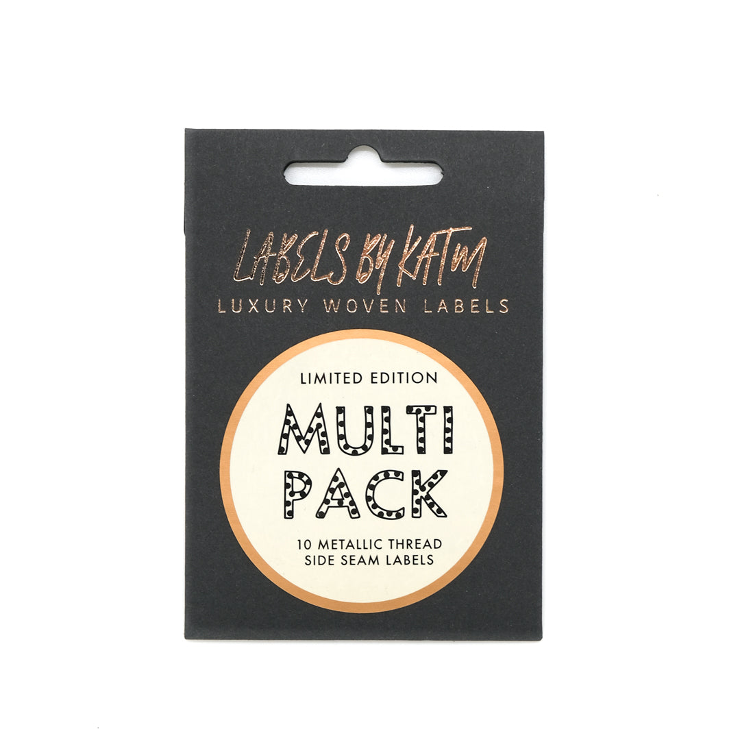 METALLIC SIDE SEAM Woven Labels Limited Edition Multi Pack