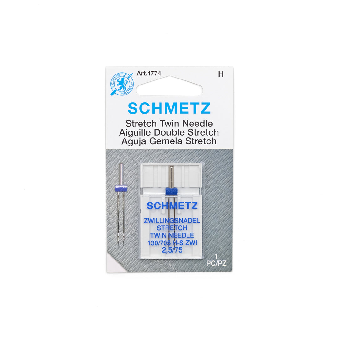 Schmetz Stretch Twin Needle - Size 2.5/75