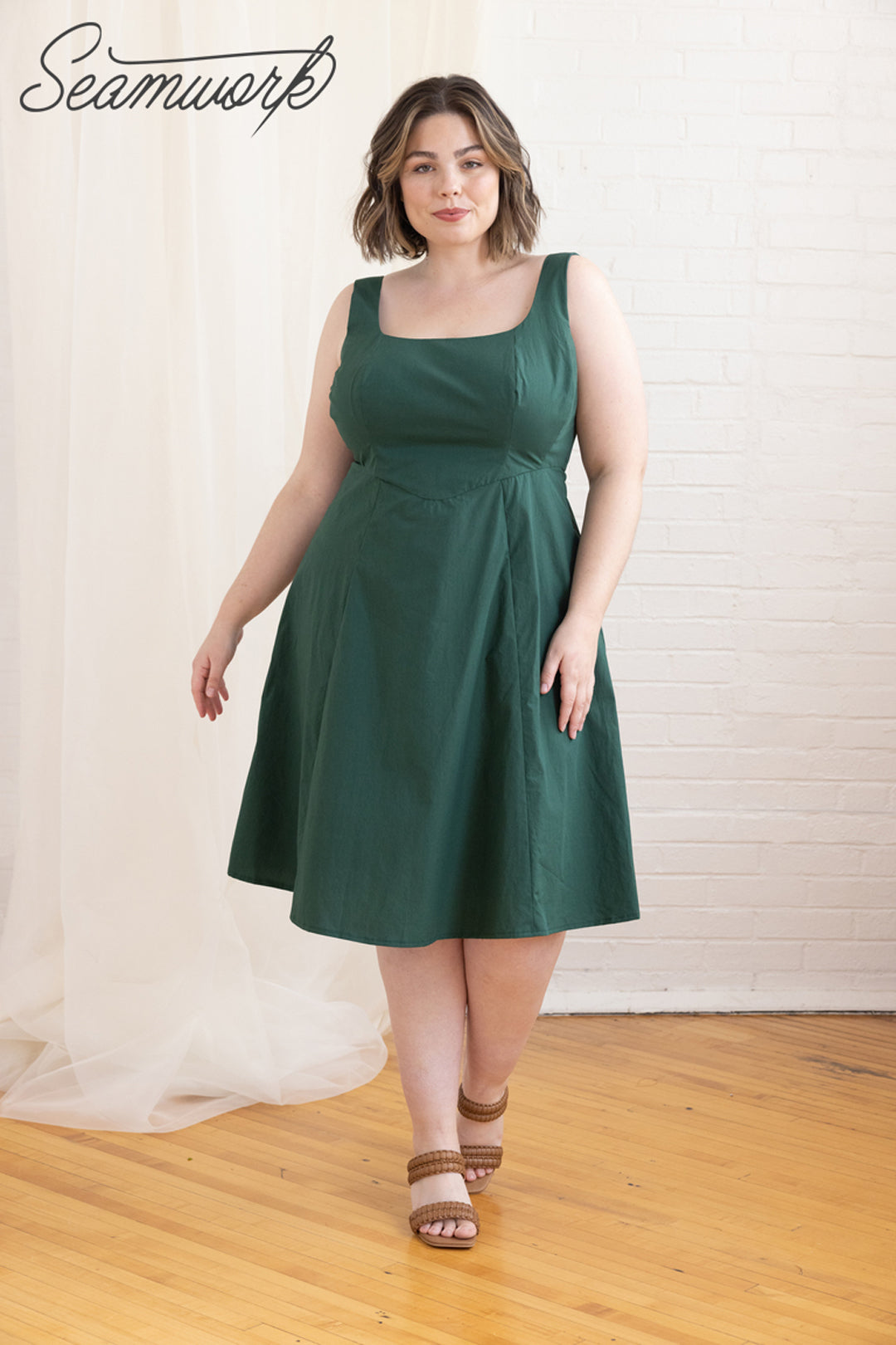 Washed Cotton Poplin - Pine