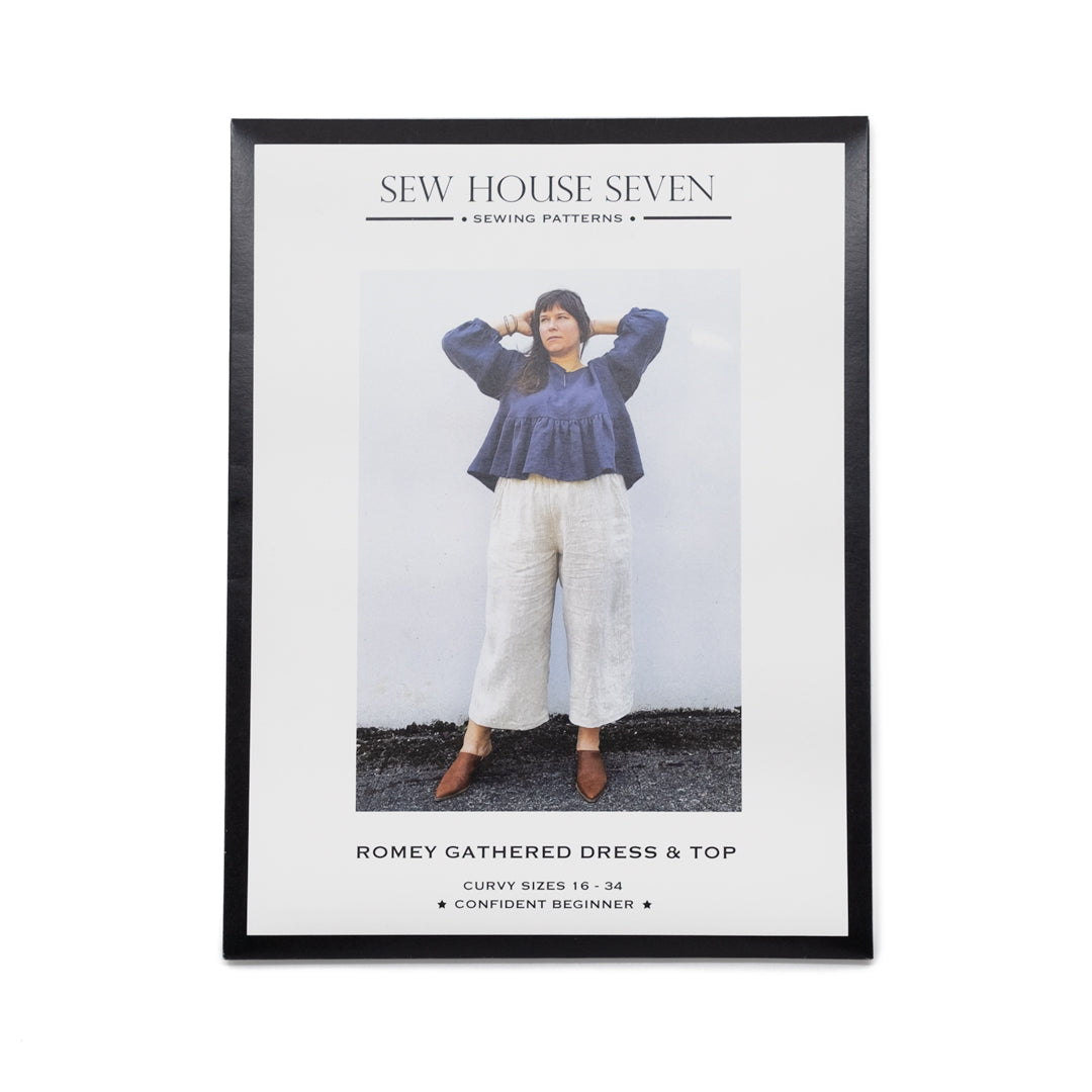 Romey Gathered Dress & Top, Curvy Fit - Sew House Seven | Blackbird Fabrics