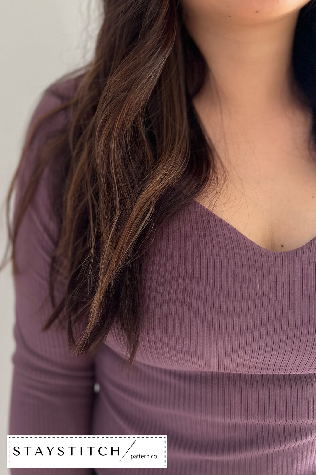 Medium Weight Bamboo Rib Knit - Raisin