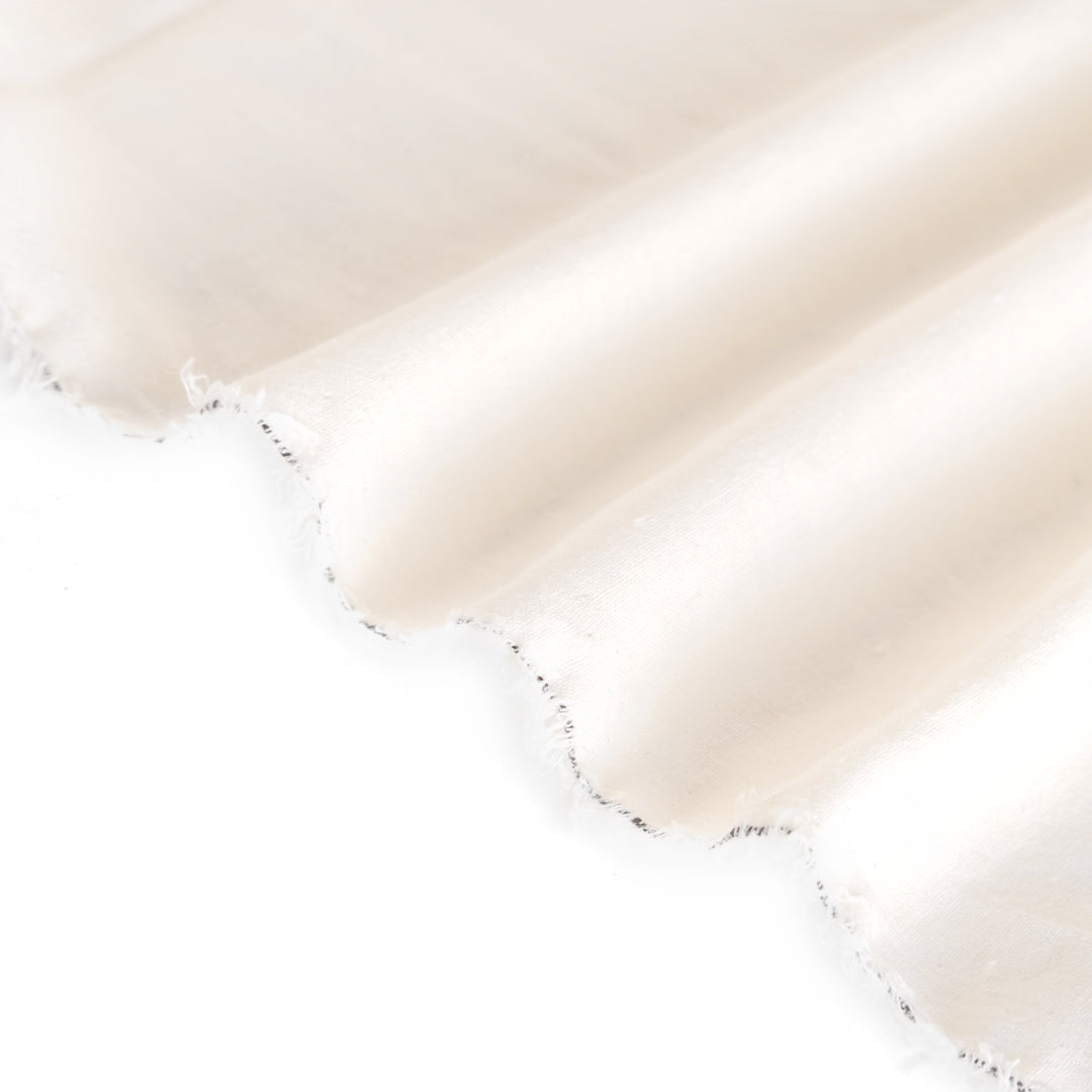 Hemp & Organic Cotton Chambray - Ivory