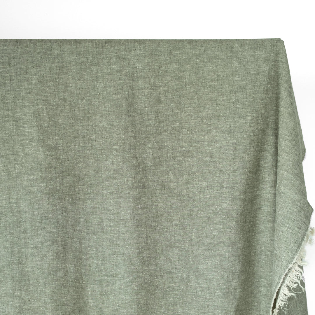 Hemp & Organic Cotton Chambray - Forest