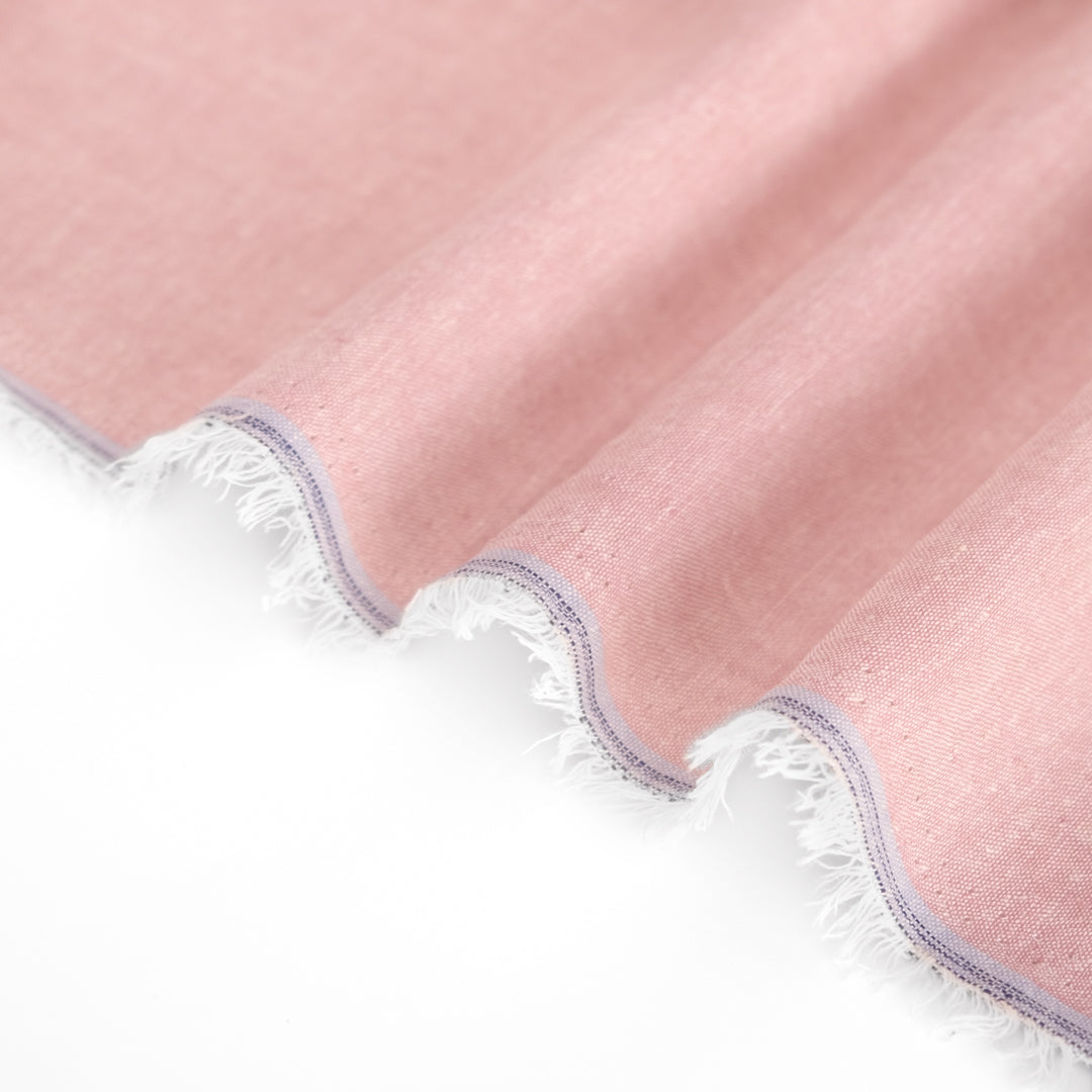 Hemp & Organic Cotton Chambray - Petal