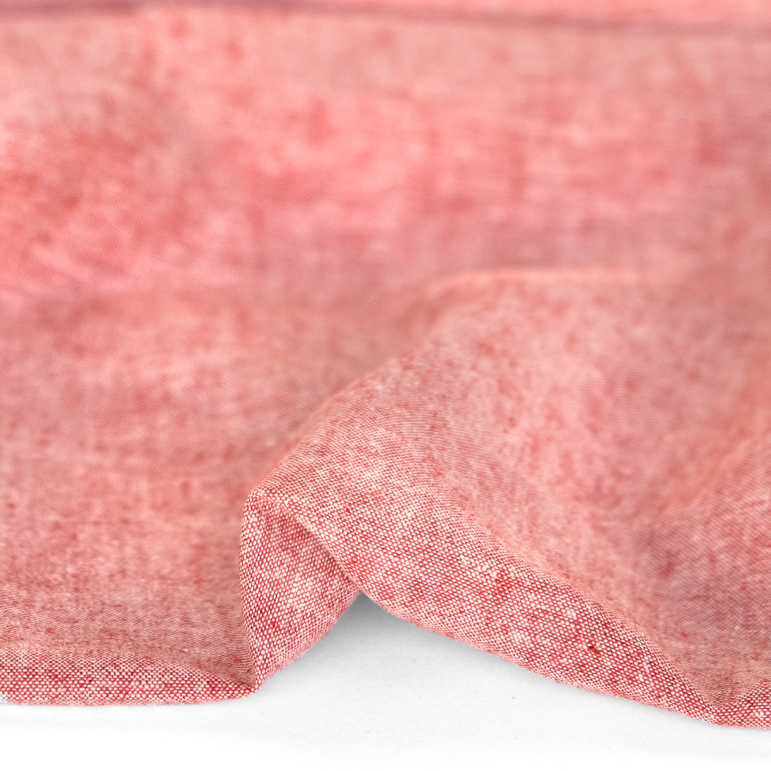 Hemp & Organic Cotton Chambray - Ruby