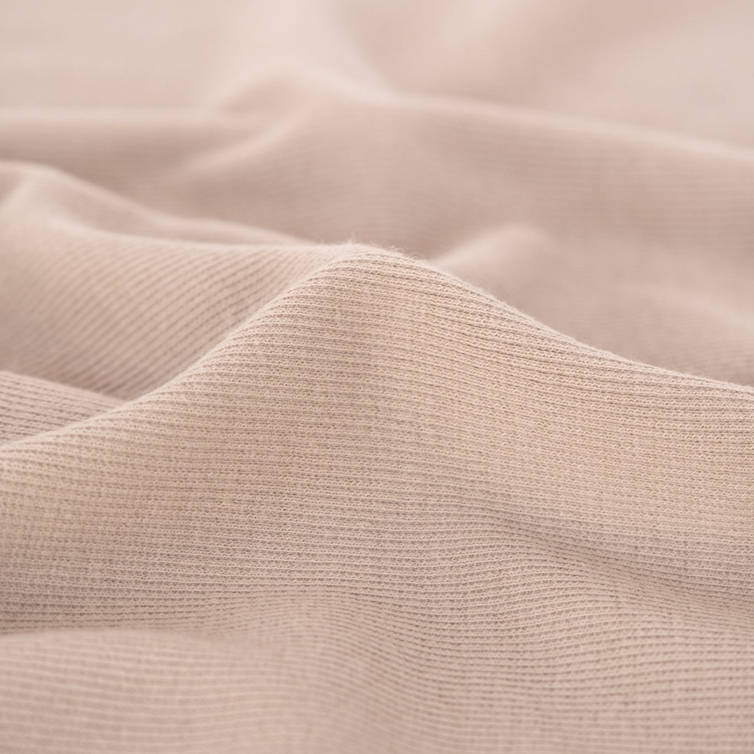 Organic Cotton 2x2 Ribbing - Quartz