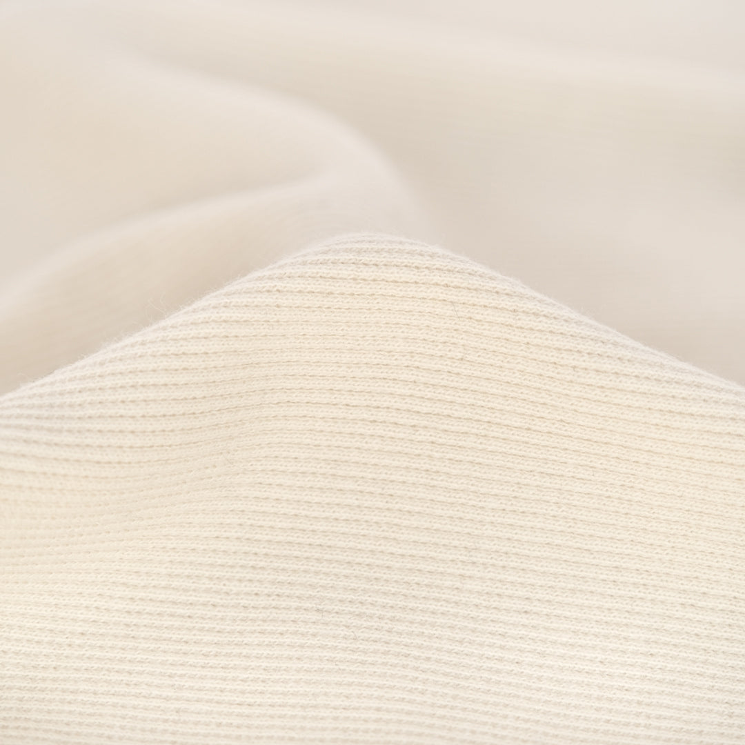 Organic Cotton 2x2 Ribbing - Vanilla