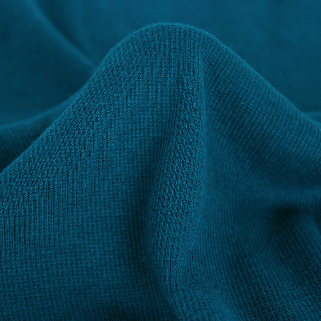 Bamboo & Cotton 2x2 Ribbing - Jewel