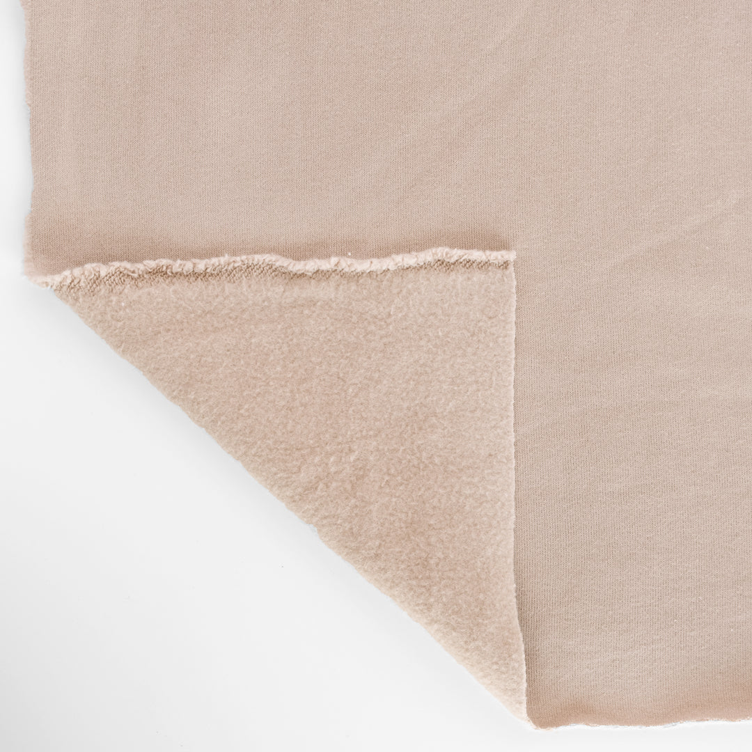 100% Organic Cotton Sweatshirt Fleece - Quartz