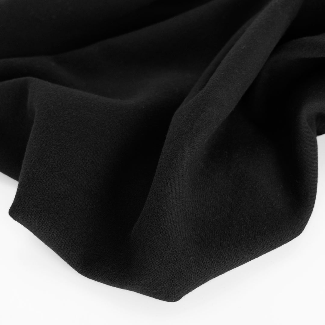 100% Organic Cotton Sweatshirt Fleece - Black