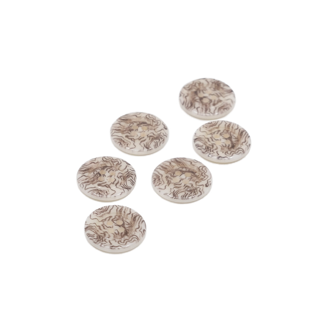 Topography 22mm Corozo Buttons - Set of 6 | Blackbird Fabrics | Blackbird Fabrics