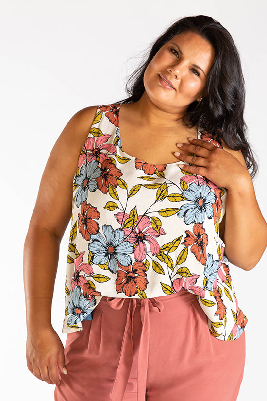 Victory Tank - Chalk & Notch | Blackbird Fabrics