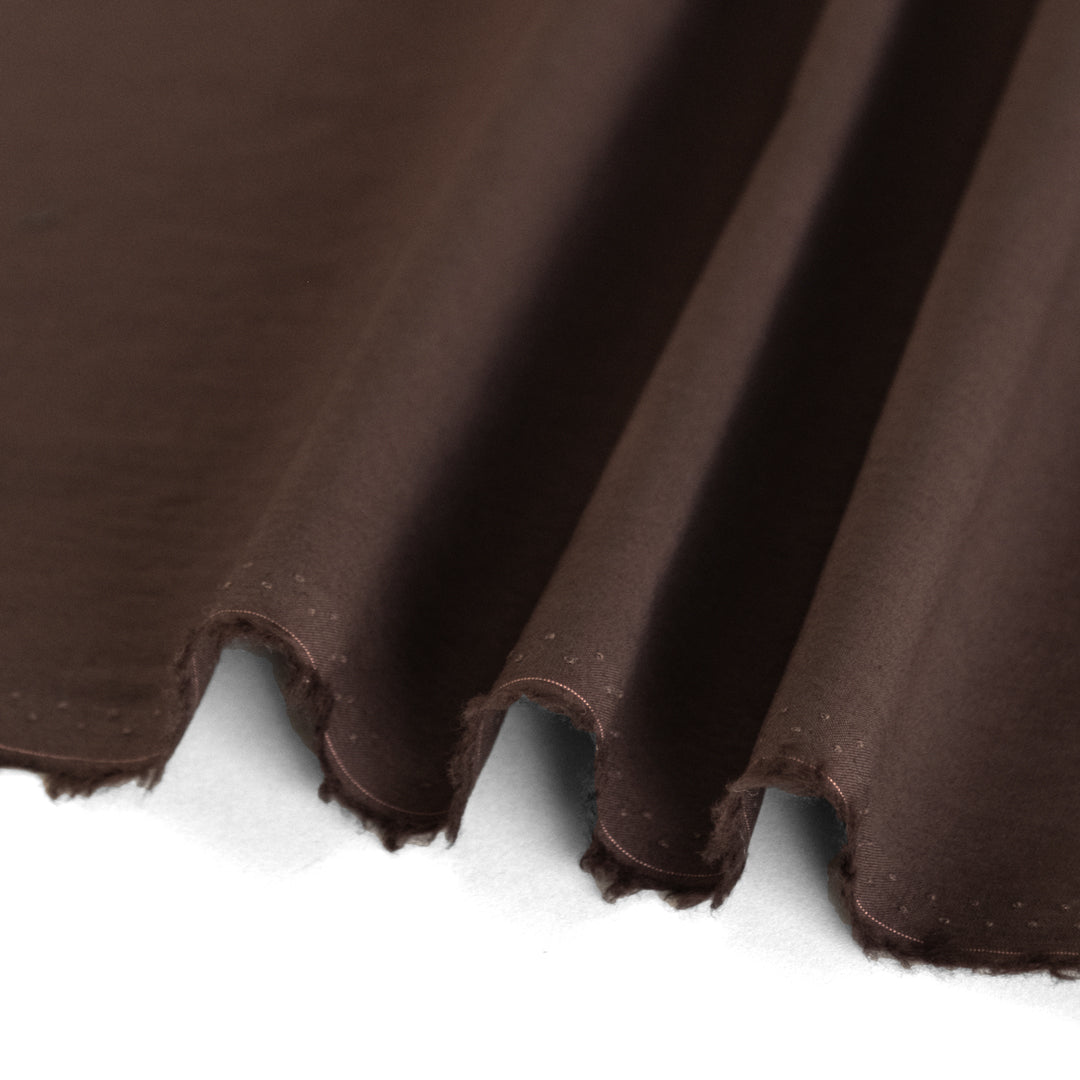 Washed Cotton Poplin - Coffee Bean
